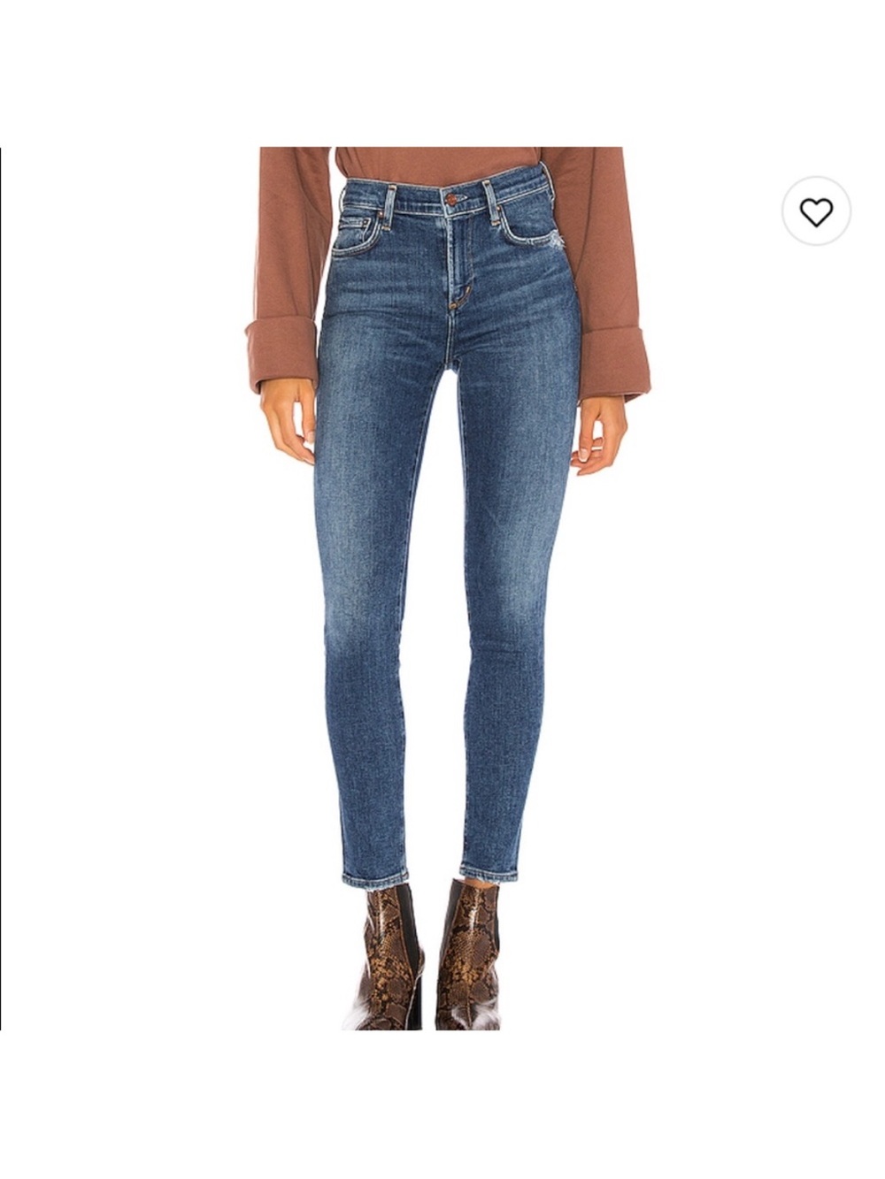 Agolde Sophie Mid Rise Ankle Skinny Tame Size 27